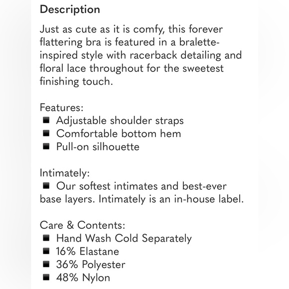 Free People Black and White Lace Bralette & pantie set - Picture 13 of 13